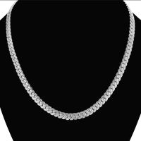 【CW】Mens Hip Hop Silver Color Chain Male Stainless Steel snake Chain Necklace For Men  Wholesale Collares 7MM womens Chain Jewelry