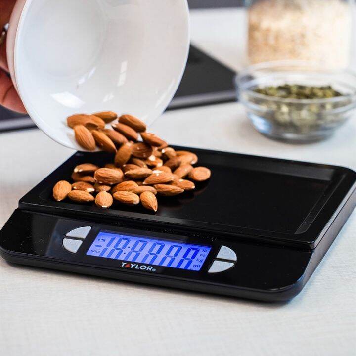 taylor-usa-pro-accurate-usb-c-rechargeable-kitchen-scales-with-tare-function-stainless-steel-11lbs-5kg-5000ml-176-fl-oz-เครื่องชั่งน้ำหนักดิจิตอล