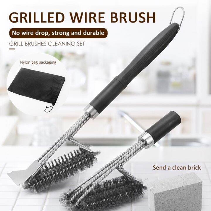 Stainless Steel Grill Brush Scraper Best BBQ Cleaner Perfect Tools For