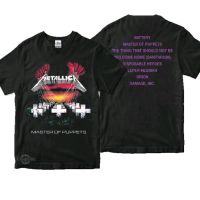 เสื้อยืดพรีเมี่ยมเสื้อยืด พิมพ์ลาย metallica enter sandman harvester rock band สไตล์วินเทจ สําหรับผู้ชาย สีดํา