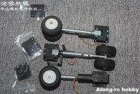 * รุ่น RC ส่วน220กรัมหด L Anding Gear ที่มีสองล้อสำหรับ2-3.5กิโลกรัม RC งานอดิเรกเครื่องบินเครื่องบินเครื่องบิน DIY เครื่องบินรบ