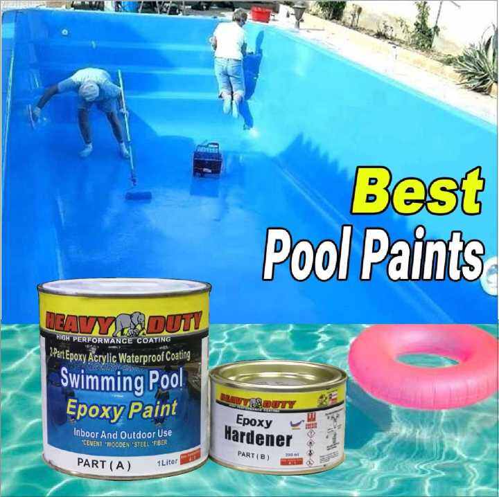 SWIMMING POOL EPOXY PAINT • Heavy Duty • 2Part Epoxy Acrylic