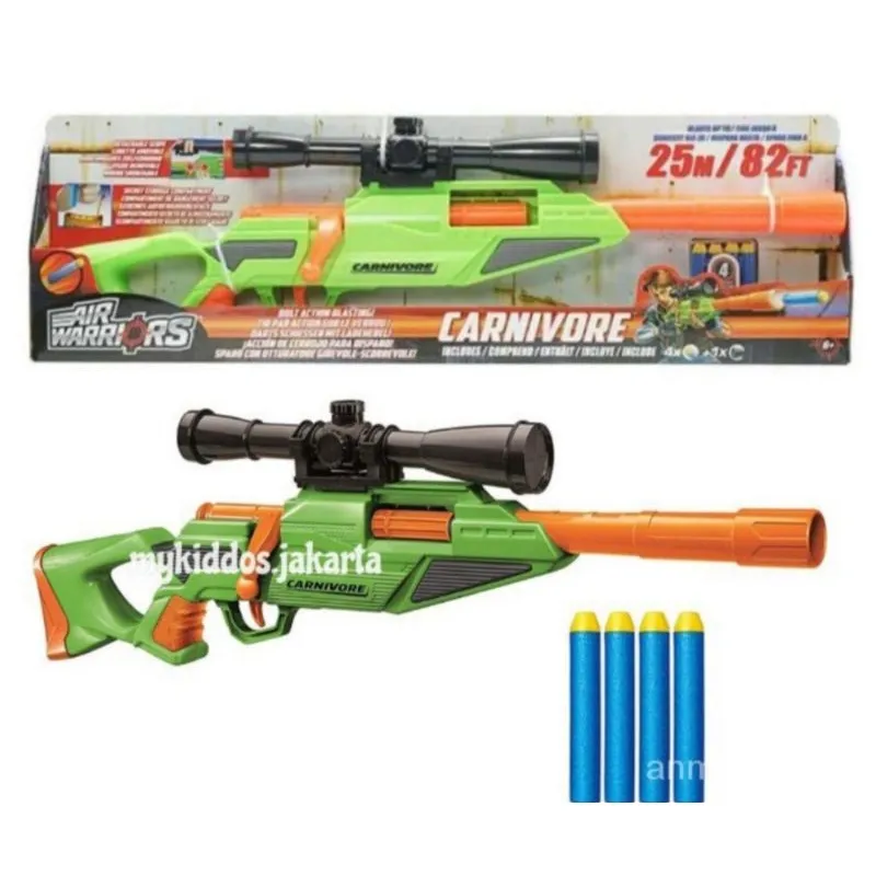 tops AIR WARRIORS CARNIVORE SNIPER NERF GUN Next Day Shift-Out