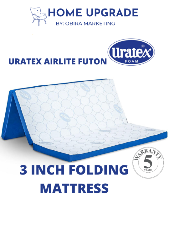 Uratex Airlite Futon Cool Mattress 3 Inch Folding Foam Lazada PH