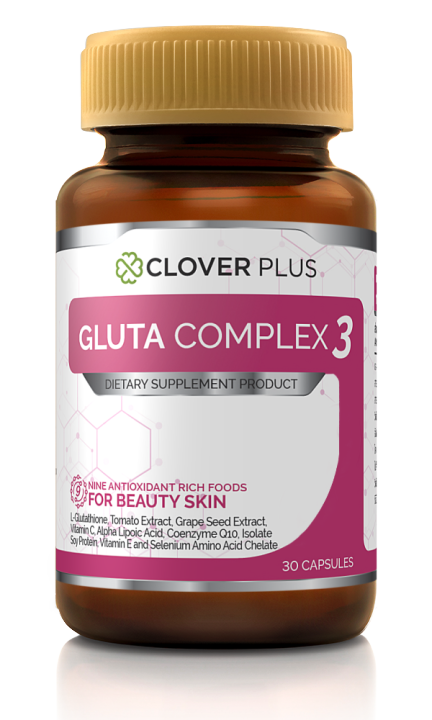 clover-plus-gluta-complex-3-กลูต้า-คอมเพล็กซ์-3-30-แคปซูล-อาหารเสริม