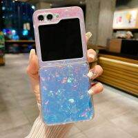 เคสเคสโทรศัพท์ TPU หลากสีไล่ระดับสีสำหรับ Samsung Galaxy Z พลิกได้5 Flip5 5ก. ฝาครอบเต็มรูปแบบฝาครอบกันกระแทก