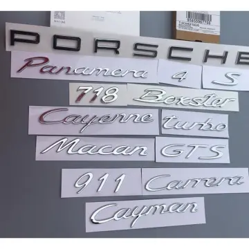 GTS Door Vinyl Logo Emblems for Porsche Vehicles (Boxter, Cayman