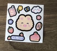 【support-Cod】 laozizuishuai Small boxed stickers Cute Confidant girl Decorative Sticker Scrapbooking Label Diary Stationery Album Journal Planner(1pcs Random style）