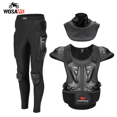 WOSAWE Racing Motorcycle Motocross Protective Jacket Armor Set Back Protector Body Armor Guard Moto Armor Protective Gear Adult