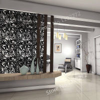 Hanging Room Divider Made of Environmentally PVC, 12 PCS Partitions Panel Screen for Decorating Bedroom,Dining, Study Biombo