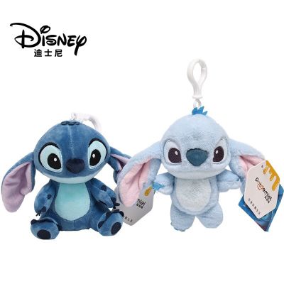 Original Disney Stitch and Angel Keychain and Bag Pendant Anime Figure Lilo &amp; Stitch Stuffed Animals &amp; Plush Toys Key Chains