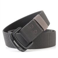 【YF】 Men Elastic Belts Jeans Pants Canvas Metal Buckle Waist