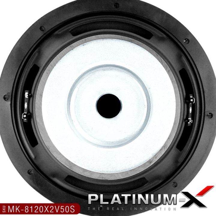 platinum-x-ดอกซับ-8นิ้ว-เหล็กปั๊ม-วอยซ์คู่-แม่เหล็ก120-หนา20มิล-2ชั้น-1ดอก-เสียงดี-เบสแน่นๆ-ดอกลำโพง-ลำโพง-ซับ-เครื่องเสียงรถยนต์-8120