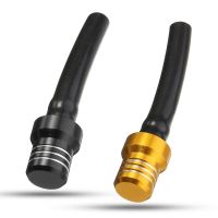 【cw】Motorcycle accessories 2PCS Gas Fuel Tank Cap Valve Vent Breather Hose Tube For ATV PIT Dirt Bike Black amp; Gold ！