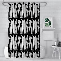 Mural Bathroom Shower Curtains Ancient Greece Waterproof Partition Creative Home Decor Bathroom Accessories