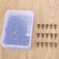 DRELD 300pcs 8*15mm Upholstery Nail Jewelry Wood Box Furniture Tack Stud Pushpin Doornail Upholstery Pins Craft +Storage Box