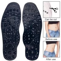 68 Magnet Magnetic Therapy Silicone Insoles Transparent Massage Foot Weight Loss Slimming Insole Health Care Shoe Pad Sole Shoes Accessories