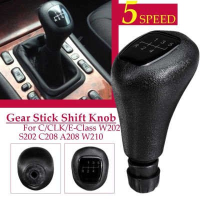 5 Speed Manual Leather Gear Shift Knob Shifter Lever for Mercedes Benz C Class W202 CLK Class W208 E Class W210