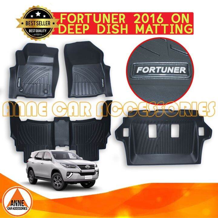 VAPE TPE / TPV Car Deep Dish Matting for Toyota Fortuner 2016 - 2021 ...