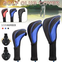 3pcs/set Golf Putter Covers Driver 1 3 5 Fairway Woods Headcovers Long Neck Head Cover Nylon Mesh Golfing Accessories