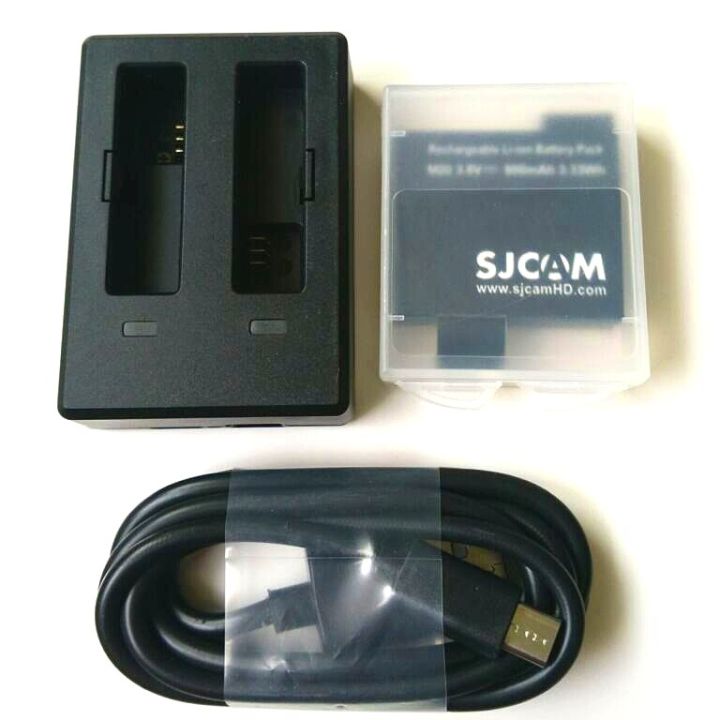แพ็คเกจ-c-gratis-ongkir-j76100-ดั้งเดิม-sjcam-900mah-การสำรองข้อมูลชาร์จได้แบตเตอรี่และที่ชาร์จและเคสสำหรับ-sjcam-m20กล้องเพื่อการกีฬา