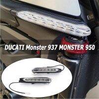 ไฟสัญญาณเลี้ยว LED รถจักรยานยนต์ทั้งกลางวันและกลางคืนสำหรับ Ducati Monster 950 MONSTER 937 2021 2022 2023ไฟเตือน