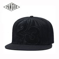 [Fine Jewelry] PANGKB23หมวกตัวอักษรสีดำบาสเกตบอล Snapback หมวกสำหรับผู้ชายผู้หญิงผู้ใหญ่กลางแจ้งสบายๆปรับอาทิตย์หมวกเบสบอลกระดูก