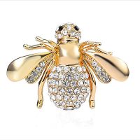 Fashion cute little bee brooch CZ brooch pin collar cardigan dress lady small insect animal brooch jewelry