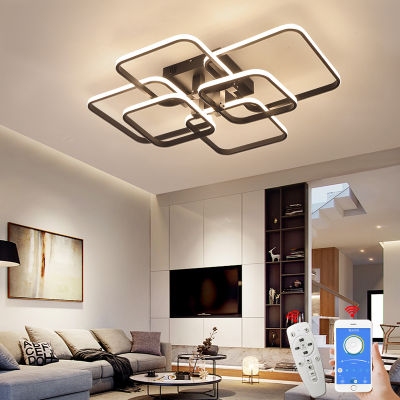 Smart Home Alexa Chandelier For Living Room Bedroom Home AC85-265V Modern Led Ceiling Chandelier Lamp Fixtures Free Shipping
