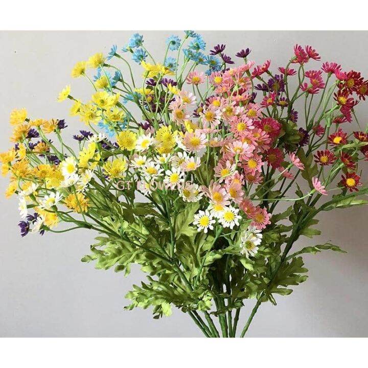 Artificial Fake Flower Chamomile Daisy Bouquet (27-32 Flowers) | Lazada