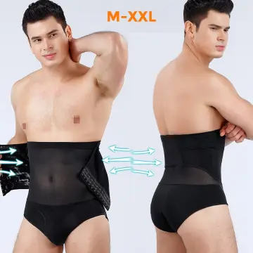 Mens Waist Trainer Shapewear Shorts Tummy Shaper High Waist