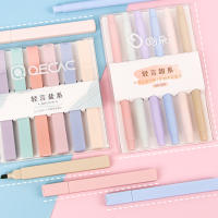 ปากกาไฮไลท์ ได้ 6แท่ง!! สีพลาสเทล ปากกาเน้นข้อความ ปากกาเมจิกไฮไลท์ 2หัว2in1 highlighter pen/PEN-008