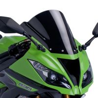 กระจกรถจักรยานยนต์ควันสีดำใสสำหรับคาวาซากิ ZX6R 09-18 ZX-6R 2009 2010 2011 2012 2013 2014 2015 2016 2017 2018