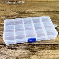 10/15/24 Compartments Plastic Box Jewelry Bead Storage Container DIY Organizer Home Transparent Small Parts Storage Box