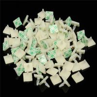 100pcs HC 5 Nylon Plastic Stick Fixed Clip PCB Module Spacer Standoff Lock Snap In Adhesive 3MM Hole Support Isolation Column