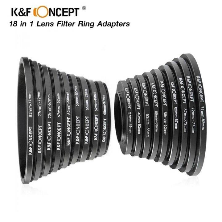 k-amp-f-18-in-1-lens-filter-ring-adapters-kit-k-amp-f-sku0629-แหวนแปลงหน้าเลนส์เพื่อใส่ฟิลเตอร์