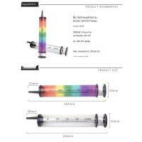 มาใหม่ พร้อมส่ง Lube Launcher Rainbow ช่องคลอดฉีดน้ำมันหล่อลื่น Enema น้ำมันหล่อลื่นหัวฉีด Applicator