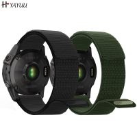 YAYUU 22mm Loop Nylon Strap for Fenix 6/Fenix 5/Fenix 7 Ultralight Quick Drying Watch Strap for Garmin Fenix 6 Pro/Sapphire Adhesives Tape