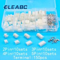 40 sets Kit in box 2p 3p 4p 5pin Right angle 2.54mm Pitch Terminal / Housing / Pin Header Connector Adaptor XH Kits