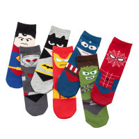 【Ready Stock】Autumn Winter Childrens Socks Superhero Cartoon Anime Series Cotton Socks for Boys and Girls