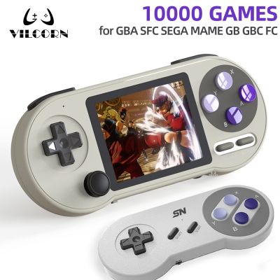 SF2000 Retro Handheld Game Console 10000 Games Kids IPS Mini Portable Game Console Player For Everdrive SNES GBA Sega Dendy