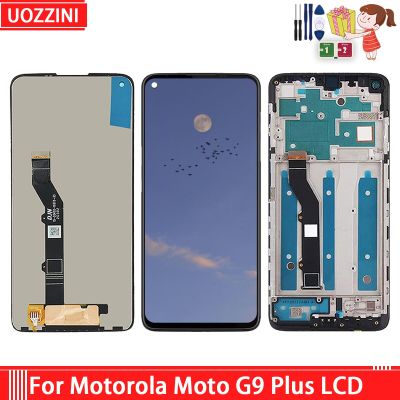 จอ LCD แบบดั้งเดิมสำหรับ Motorola Moto G9 Plus XT2087-1 XT2087-2แผงหน้าจอทัชสกรีนจอแสดงผล LCD แบบสัมผัสหน้าจอสำหรับ Moto G9 Plus + เครื่องมือ