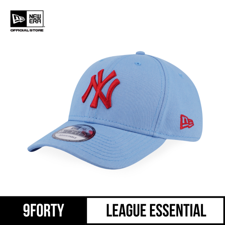 New Era Curved Brim 9FORTY League Essential New York Yankees MLB Light Blue  Adjustable Cap