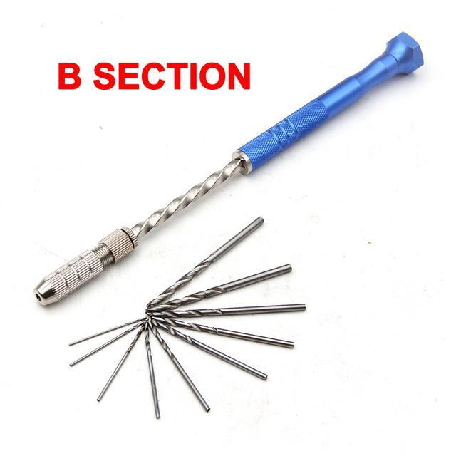 0-5-3mm-blue-lengthening-semi-automatic-hand-twist-drill-set-with-10pc-small-bit