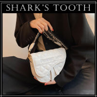 T&amp;KE  Sharks tooth Saddle bag womens summer new trendy fashion and foreign temperament rhombus shoulder bag net red messenger small bag JLSX114