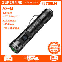 SupFire A3 LEDไฟฉายMiniไฟฉายแบบพกพาUSBความสว่างสูงไฟฉายกลางแจ้ง