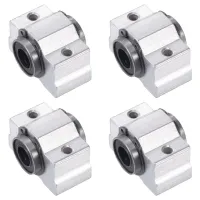 4pcs SC10VUU SC10V SCV10UU SCV8 SCV16 SCV20 Linear Bearing Pillow Block DIY For 10mm Linear Slide Bearing Units CNC Router Parts