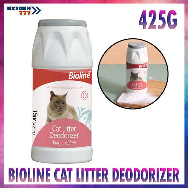Bioline Cat Litter Deodorizer Powder Fragrance Free Pet Cat Litter Odor