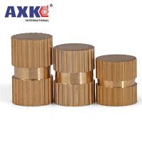 5/25X M3 M4 M5 M6 M8 Type B Solid Kuningan Tembaga Injection Molding Knurl Thread Insert Nut Tertanam nutsert Pass Buta Lubang