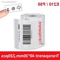 ▦♈ E210 Transparent Label Sticker Self-Adhesive White Label Paper Tape for E210 Thermal Label Printer P50 Phomemo M110 Label Maker